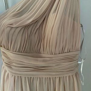 Floor length bridesmaid dress